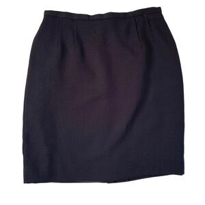 VINTAGE Holt Renfrew 100% Pure Virgin Wool Pencil Skirt Size 10